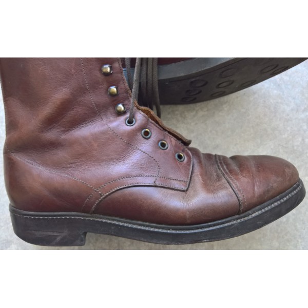 Chaussures cuir de type US WW2, brodequins, service shoes