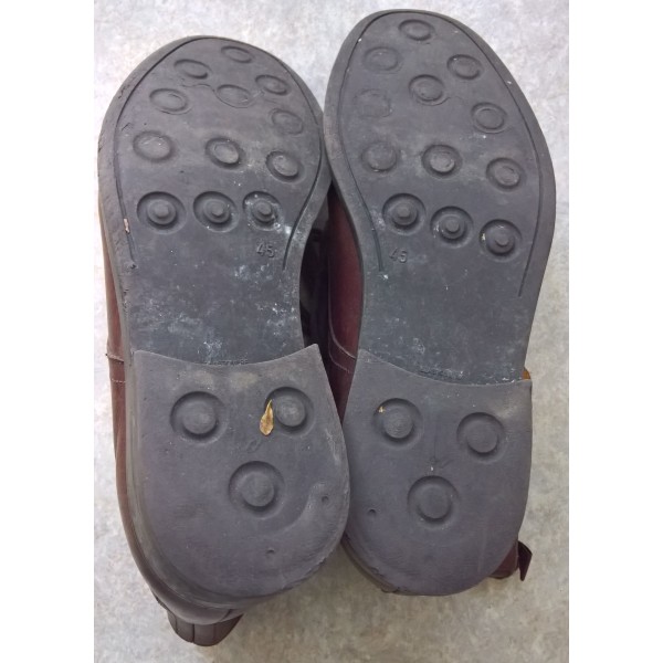 Chaussures cuir de type US WW2, brodequins, service shoes