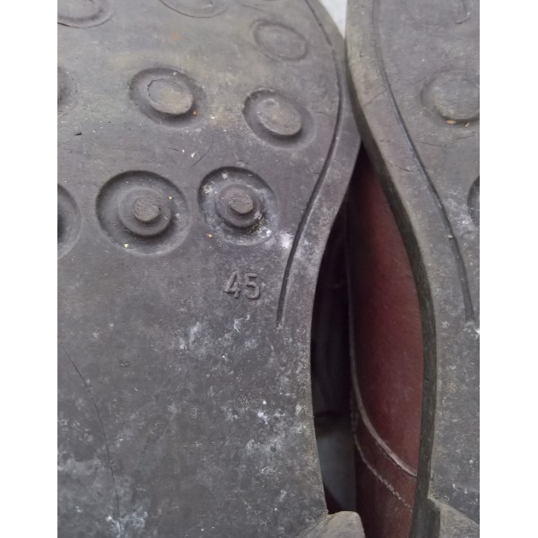Chaussures cuir de type US WW2, brodequins, service shoes