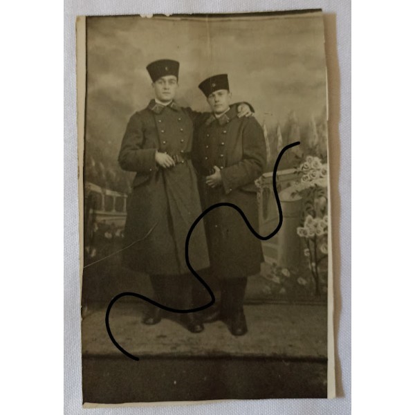 Carte photo soldats 6ème...
