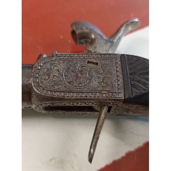 Pistolet à coffre un coup XIXème siècle