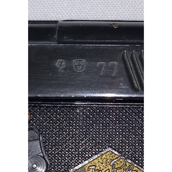 Petit pistolet automatique d'alarme 8mm à blanc vintage