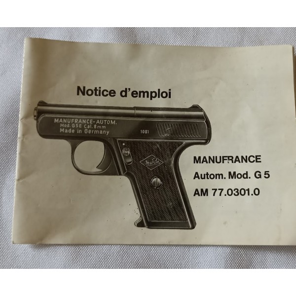 Petit pistolet automatique d'alarme 8mm à blanc vintage