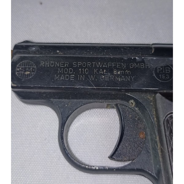 Petit pistolet automatique d'alarme SM 8mm à blanc vintage