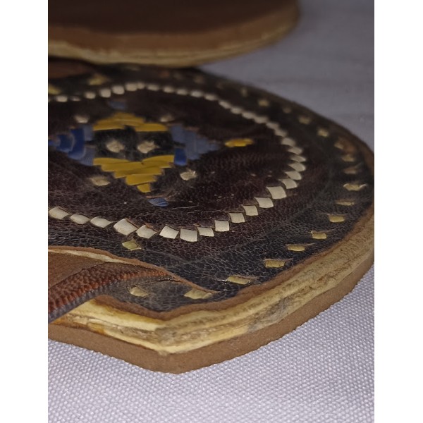 Sandales ethniques naïls AEF Afrique Saharien vintage