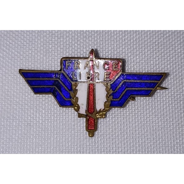 Insigne troupes de la FRANCE Libre moustique perchoir Le Caire 43/45 WW2 *