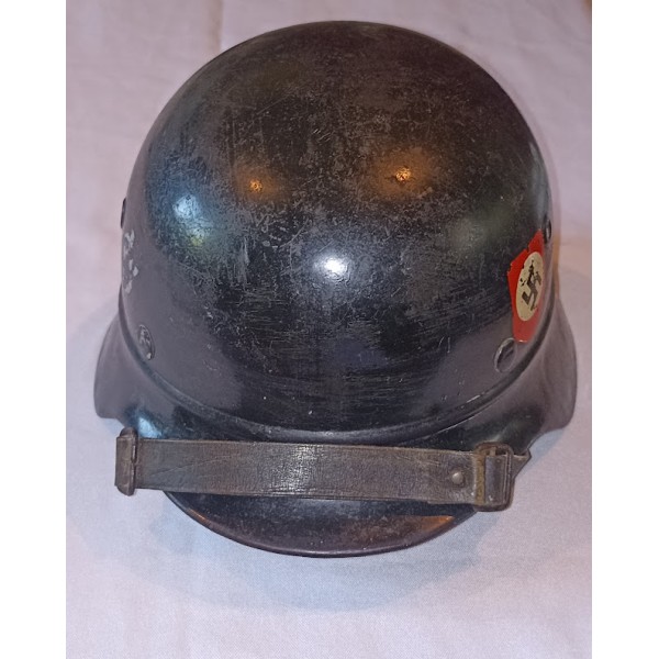 Stahlhelm casque allemand modèle 1935 Polizei 39/45 WW2