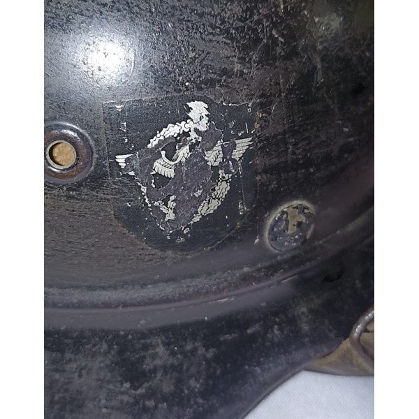 Stahlhelm casque allemand modèle 1935 Polizei 39/45 WW2