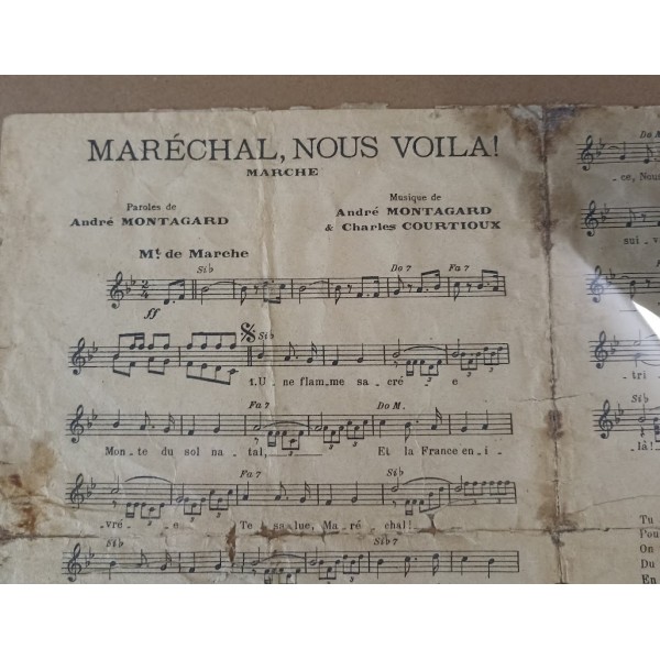 Assiette et parole Maréchal...