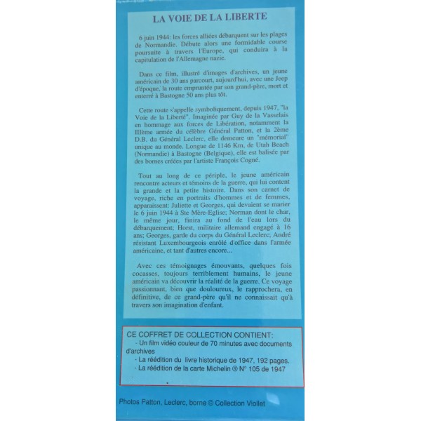 Coffret film collector neuf "La voie de la Liberté"