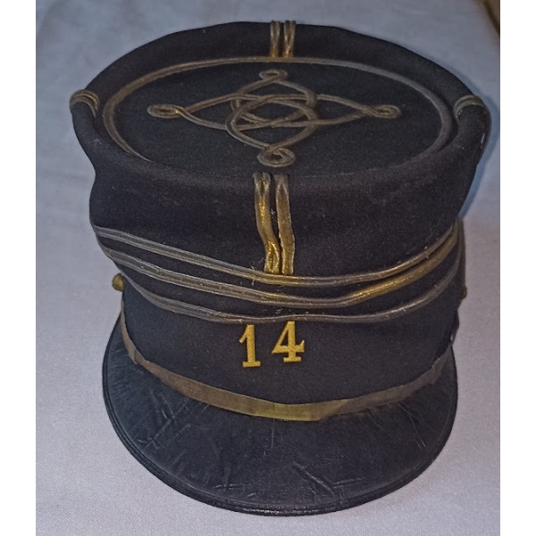 Képi modèle 1882 officier Capitaine 14ème d'Artillerie WW1 *