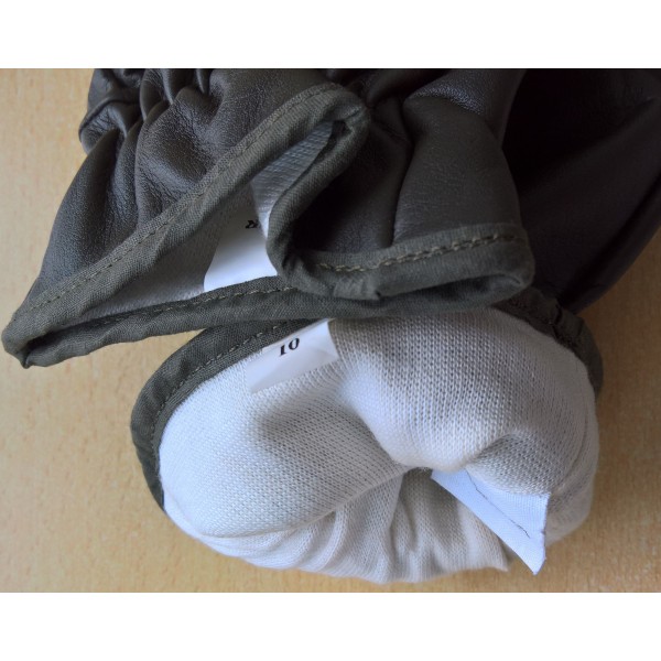 Gant cuir militaire règlementaire TTA kaki avec intérieur doublé taille 10