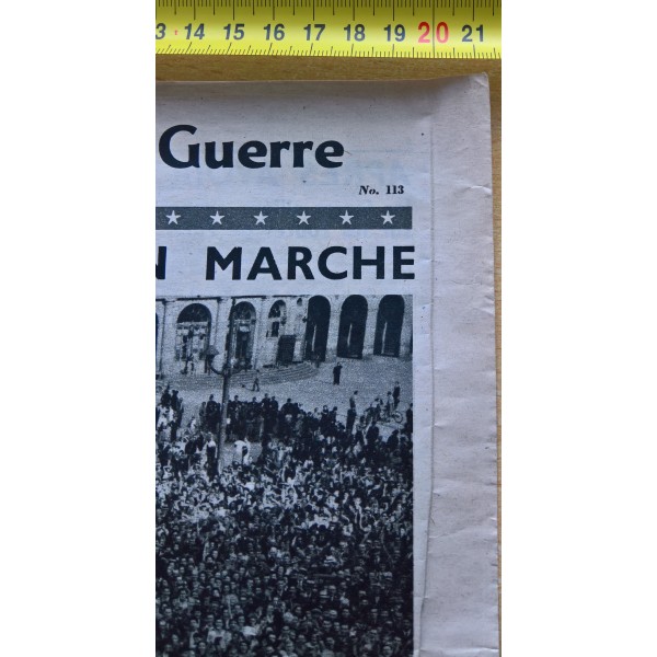 Journal L'Amérique en Guerre parachuté le 9 août 1944