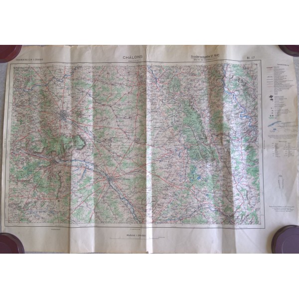 Carte état major Allemande...