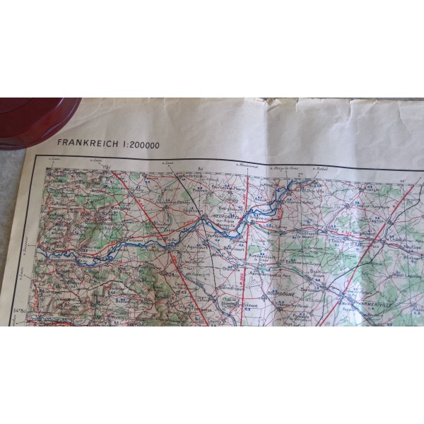 Carte état major Allemande...