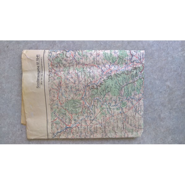 Carte état major Allemande WW2 Châlons 1941