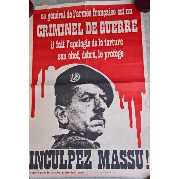 Affiche INCULPEZ MASSU,...