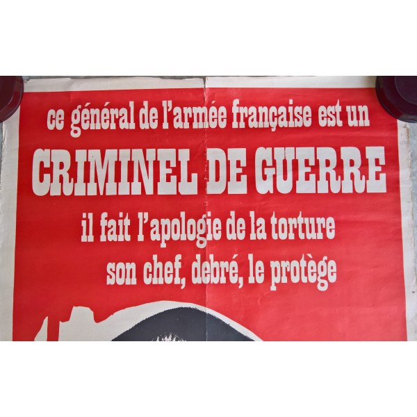 Affiche INCULPEZ MASSU,...