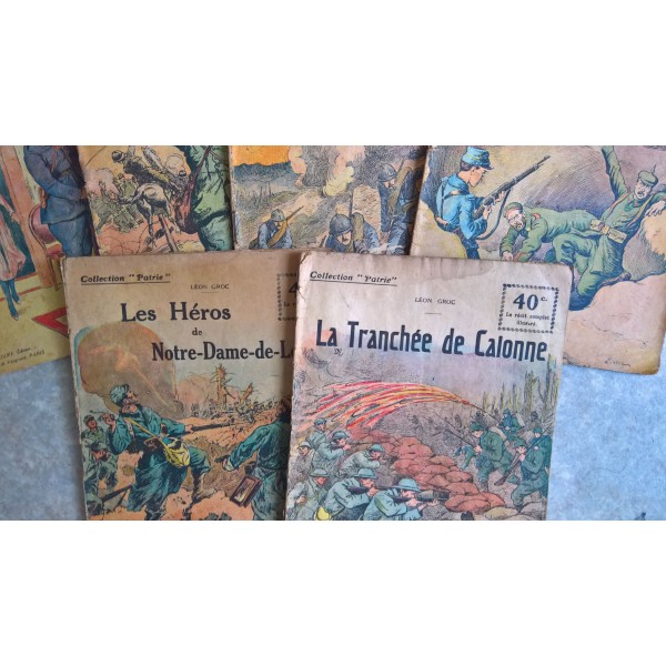 Lot de 14 romans de la collection"Patrie" WW1