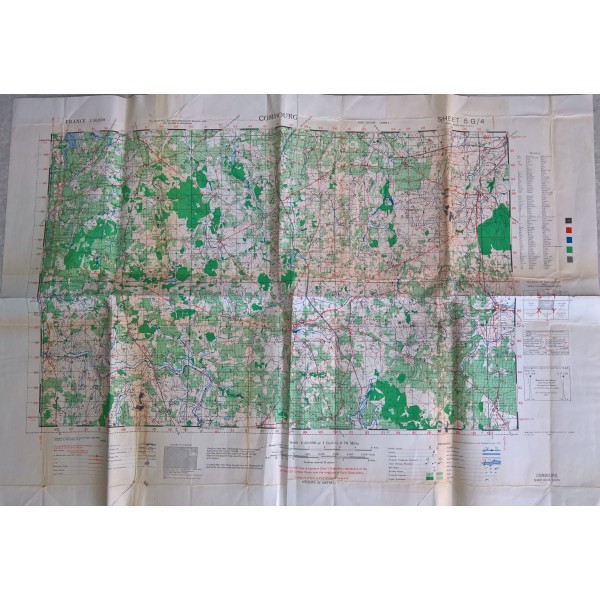 Carte état major US WW2...