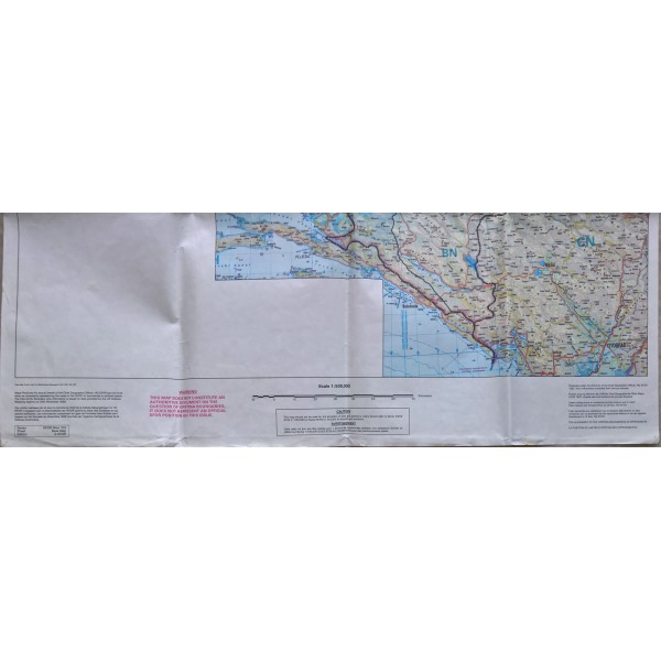 2 cartes état major Américaine Bosnie et Zupanja Croatie