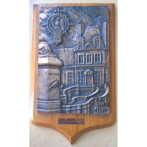 Plaque bronze souvenir...