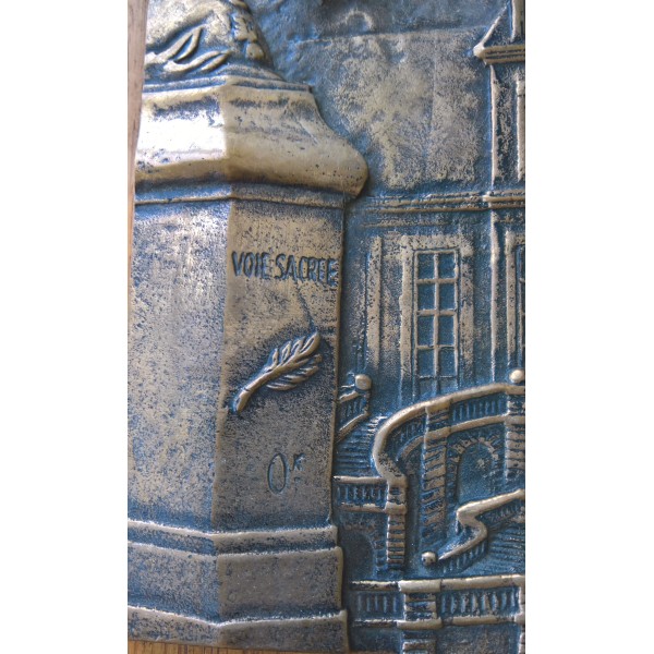 Plaque bronze souvenir 602ème RCR