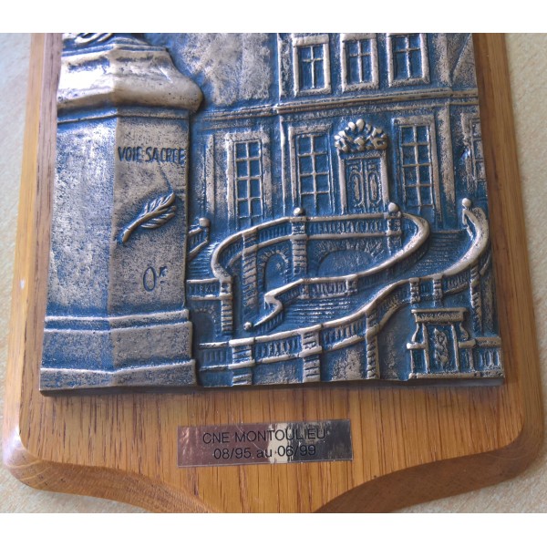 Plaque bronze souvenir 602ème RCR