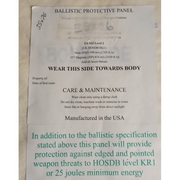 Plaque protection...