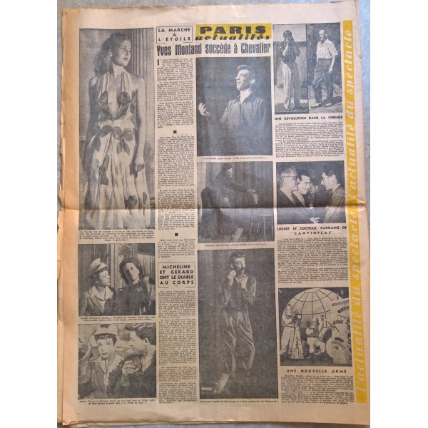Journal Paris actualités Dimanche 22 septembre 1946