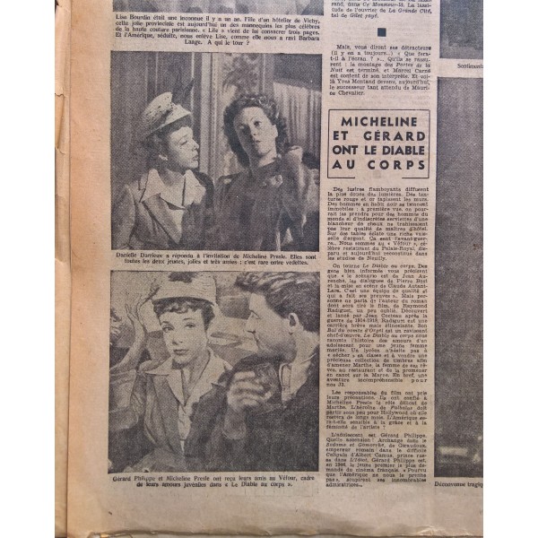 Journal Paris actualités Dimanche 22 septembre 1946