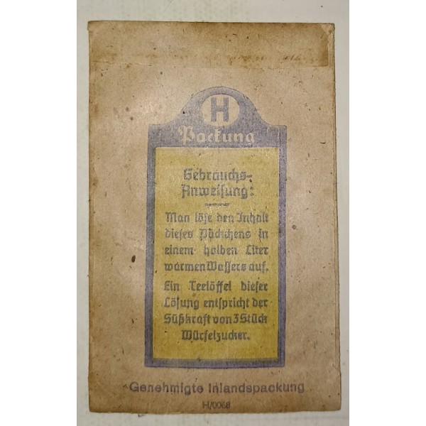 Sachet saccharine paquetage...