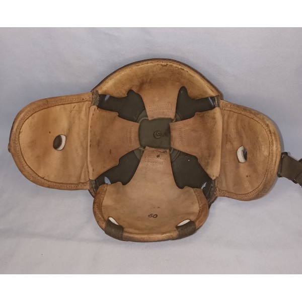 Casque de tankiste de l'armée Belge vintage années 50