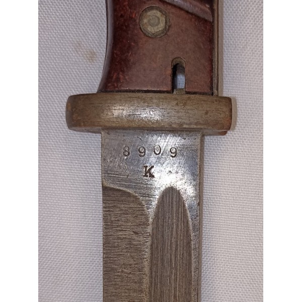 Baïonnette et son porte baïonnette mauser 98k allemand WW2 collection