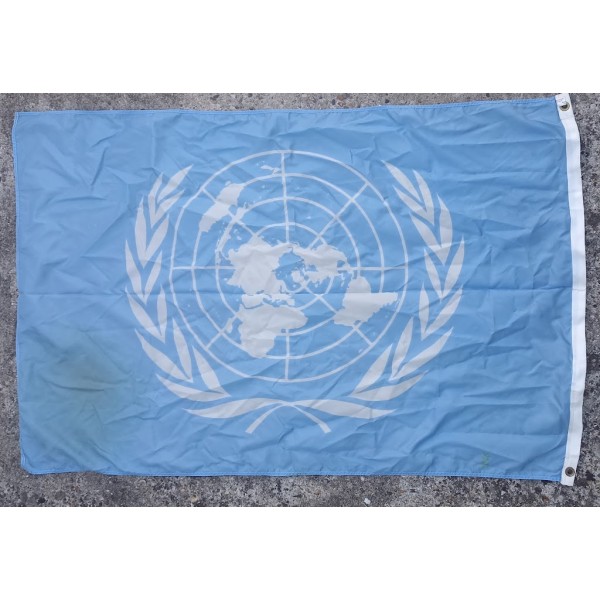 Drapeau ONU casque bleu...