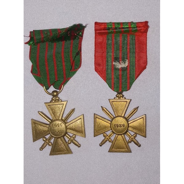 Médailles Croix de Guerre...