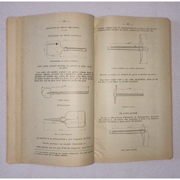 Manuel d'instructions élève soldat préparation toutes armes 1924