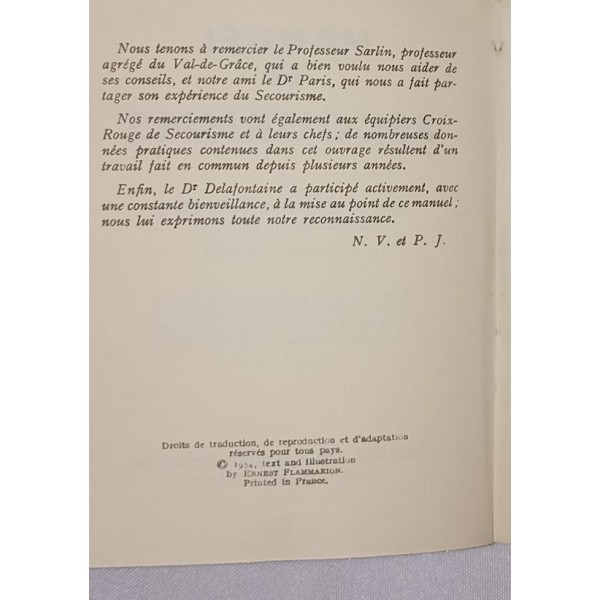 Manuel de secourisme de la...