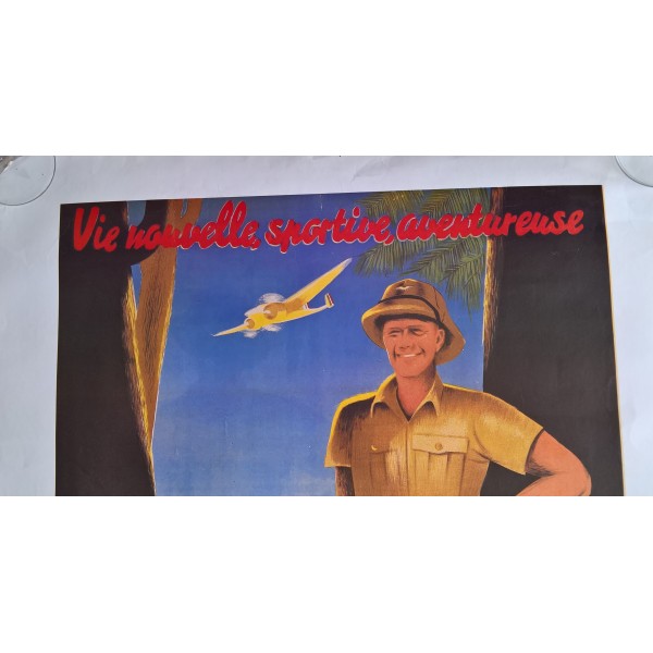 Affiche Armée de l'air Troupes Coloniales