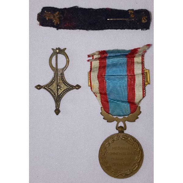 Médaille AFN insigne Saharien rappels guerre d'Algérie