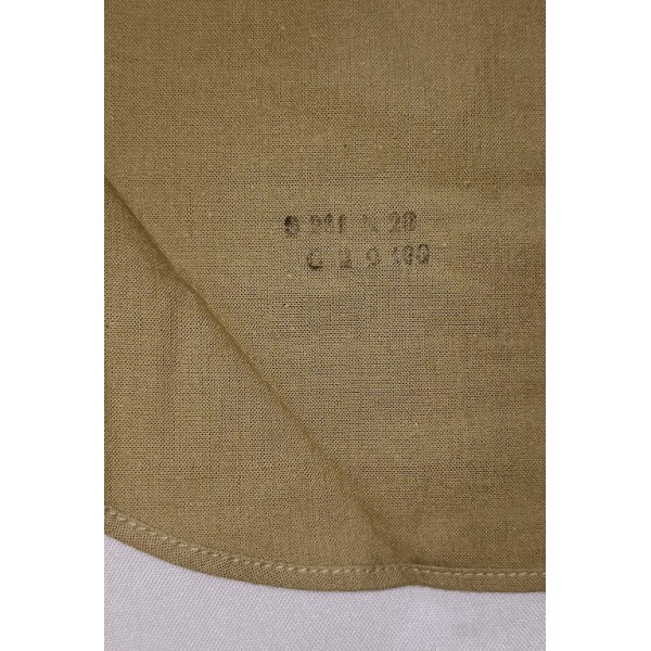 Chemise coton modèle 1948 kaki clair guerre Indochine