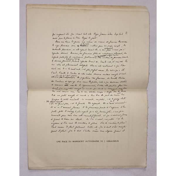 Livre édition original numéroté ARMISTICE à BORDEAUX de Jean Giraudoux 1945