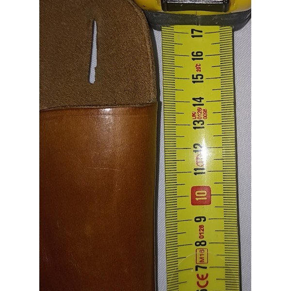 Etui révolver en cuir marron pour petit calibre