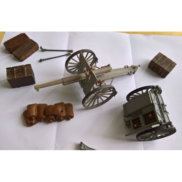 Lot canon de 75, pointeur, artilleur, tireur, chef, accessoires... Français WW1 (lot30)