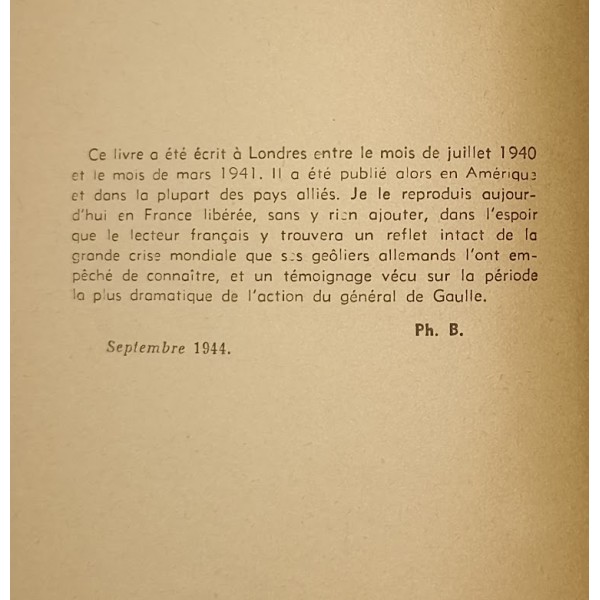 Livres Charles de GAULLE libération de la France 1944 lot 2