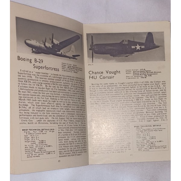 Fascicules identification aérienne avions world war 2 Ian ALLAN