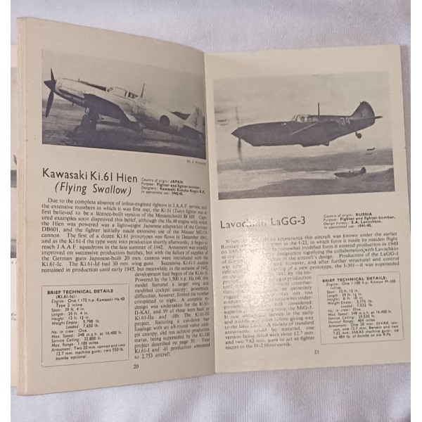 Fascicules identification aérienne avions world war 2 Ian ALLAN