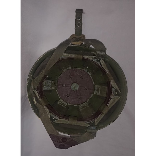 Casque d'acier F1 Armée Française vintage 1979 camouflet Liban Golf