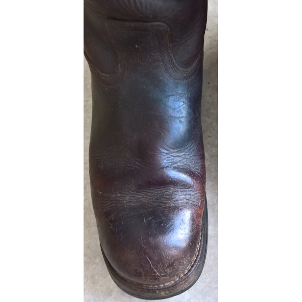 Bottes Luftwaffe WW2 en cuir marron