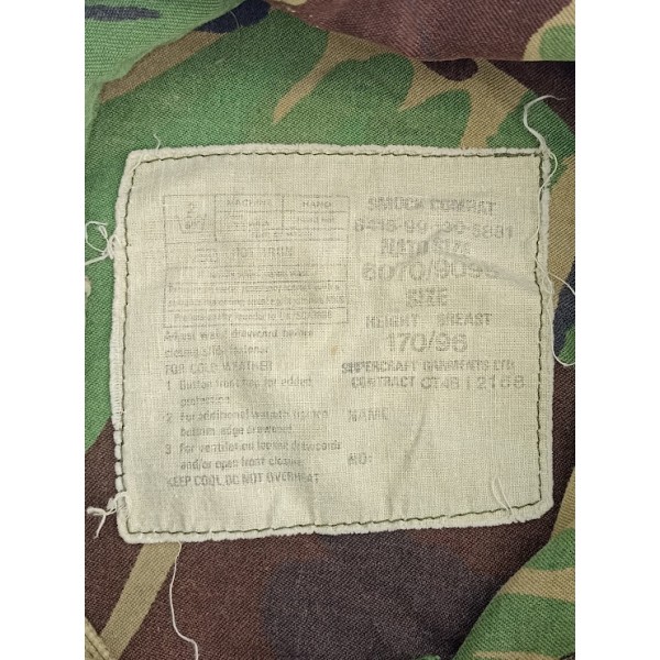 Veste paratrooper Anglais smock combat camo DPM